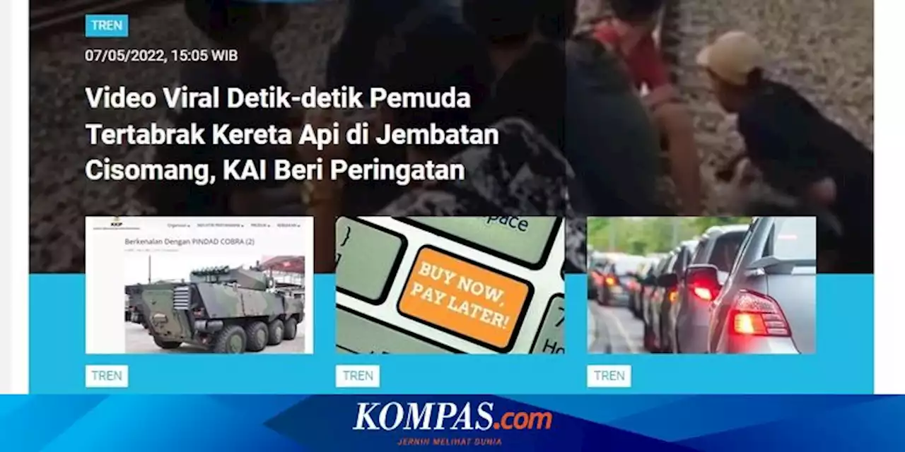 [POPULER TREN] Detik-detik Pemuda Tertabrak Kereta Api di Cisomang | Cara Penularan Hepatitis Akut Misterius