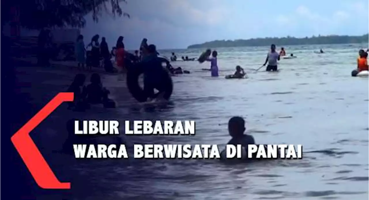 Mengisi Libur Lebaran, Warga Berwisata Di Pantai Bolihutuo