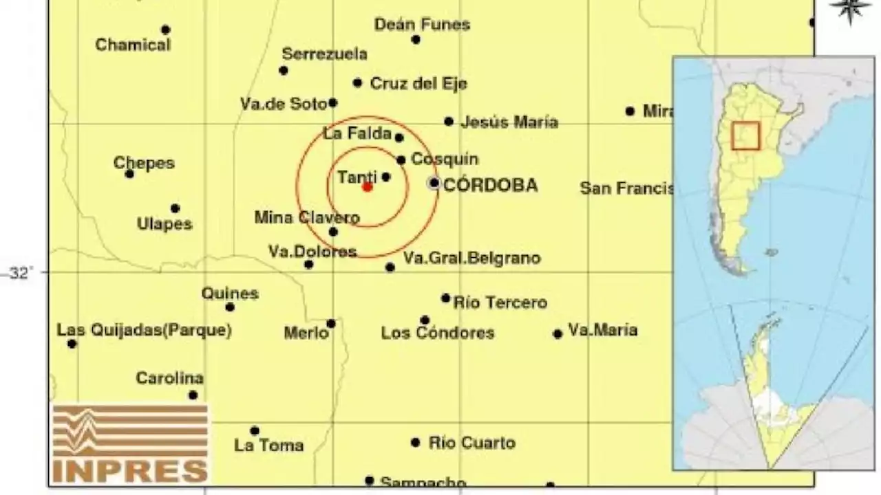 Susto por sismo en Villa Carlos Paz, Cosquín y Ciudad de Córdoba