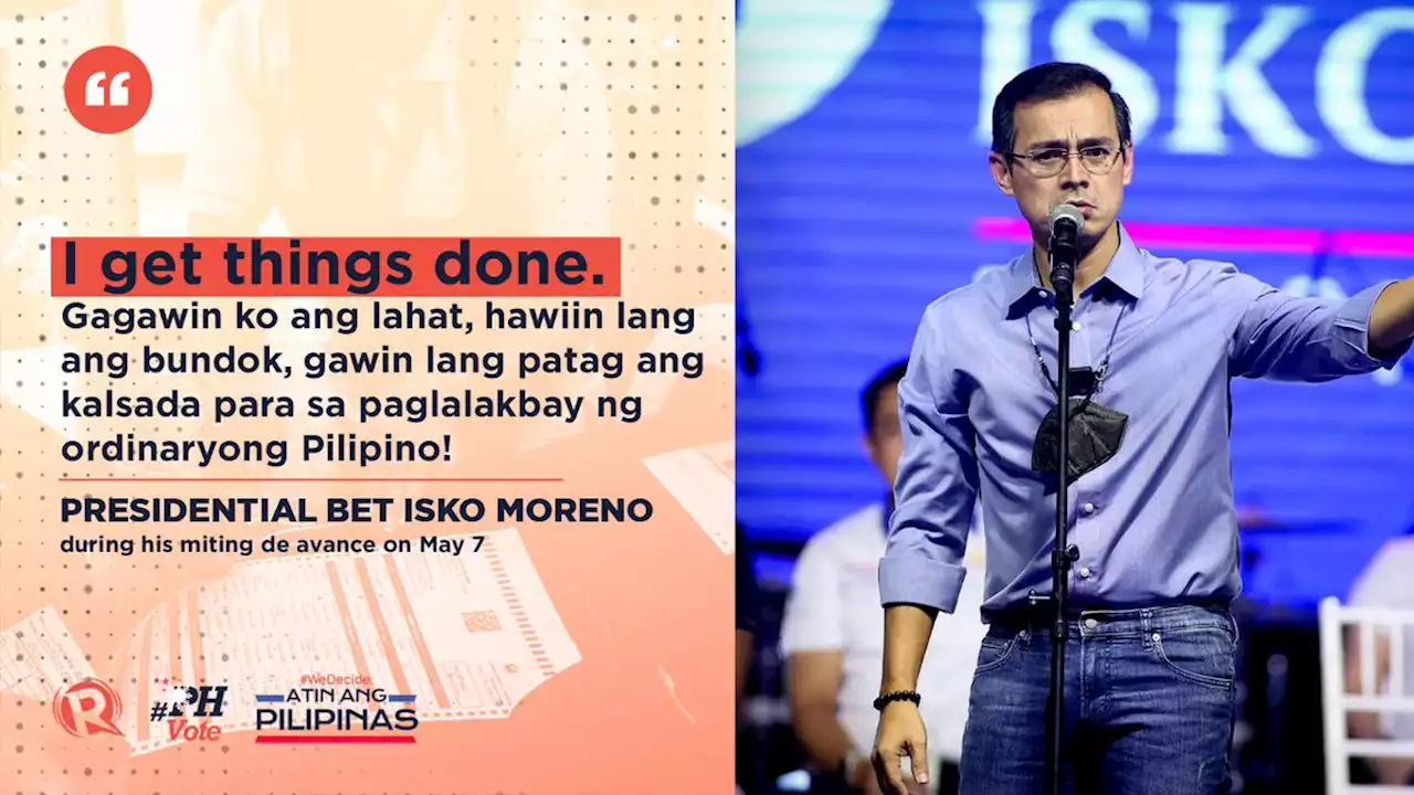 Isko Moreno all fire and fury in Tondo miting de avance