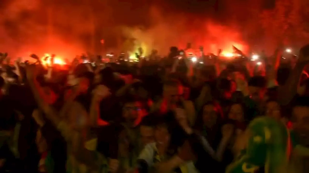 Coupe de France: l'ambiance énorme dans la ville de Nantes après le sacre des Canaris