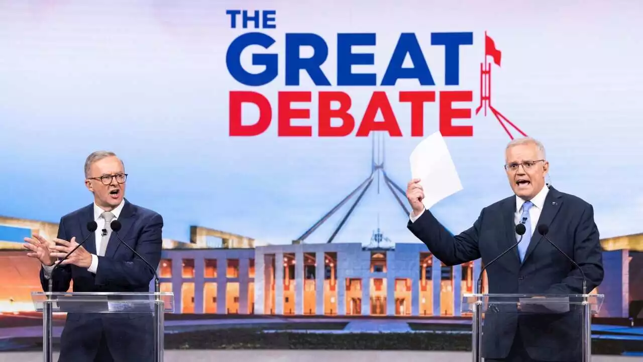 'Why don't they trust you?': Scott Morrison and Anthony Albanese challenged on character in second leaders' debate