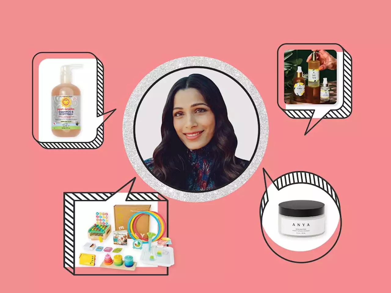 Momsessed: Freida Pinto's Parenting Essentials Include Nipple Balm & a Naptime App