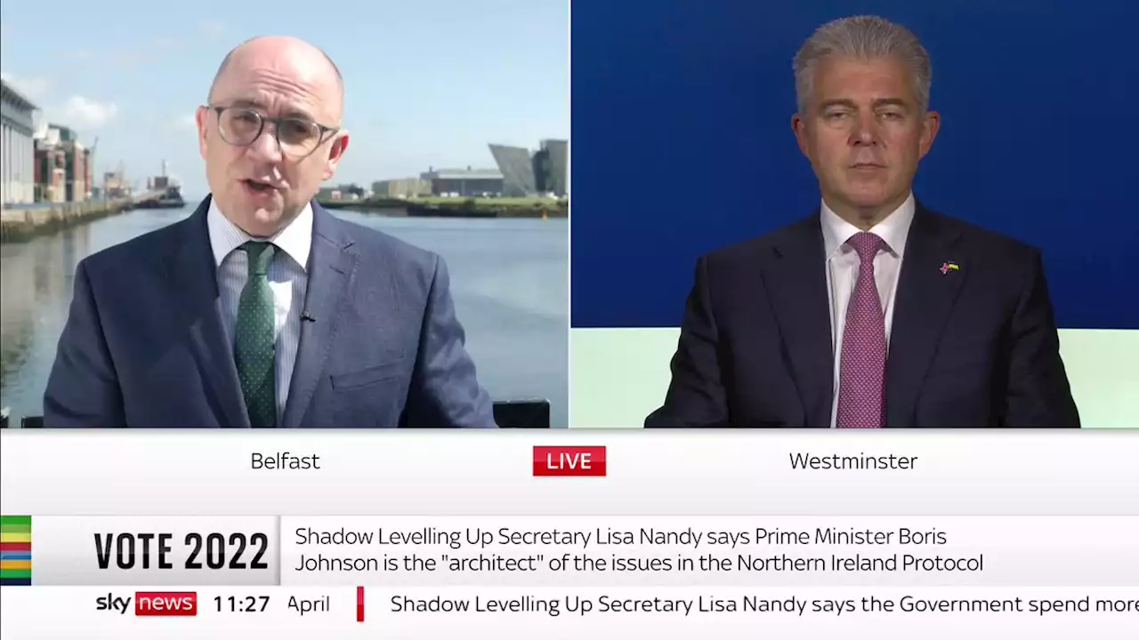 Politics live: EU 'needs to show flexibility' over NI Protocol, says minister; Lib Dems say voters 'fed up with being taken for granted'