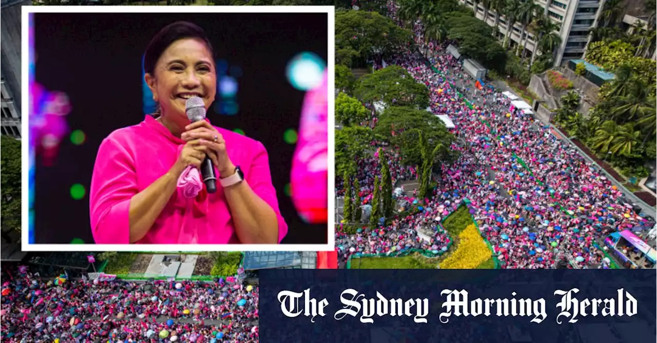 Riding a pink wave, this woman is the last barrier to a Marcos return in the Philippines