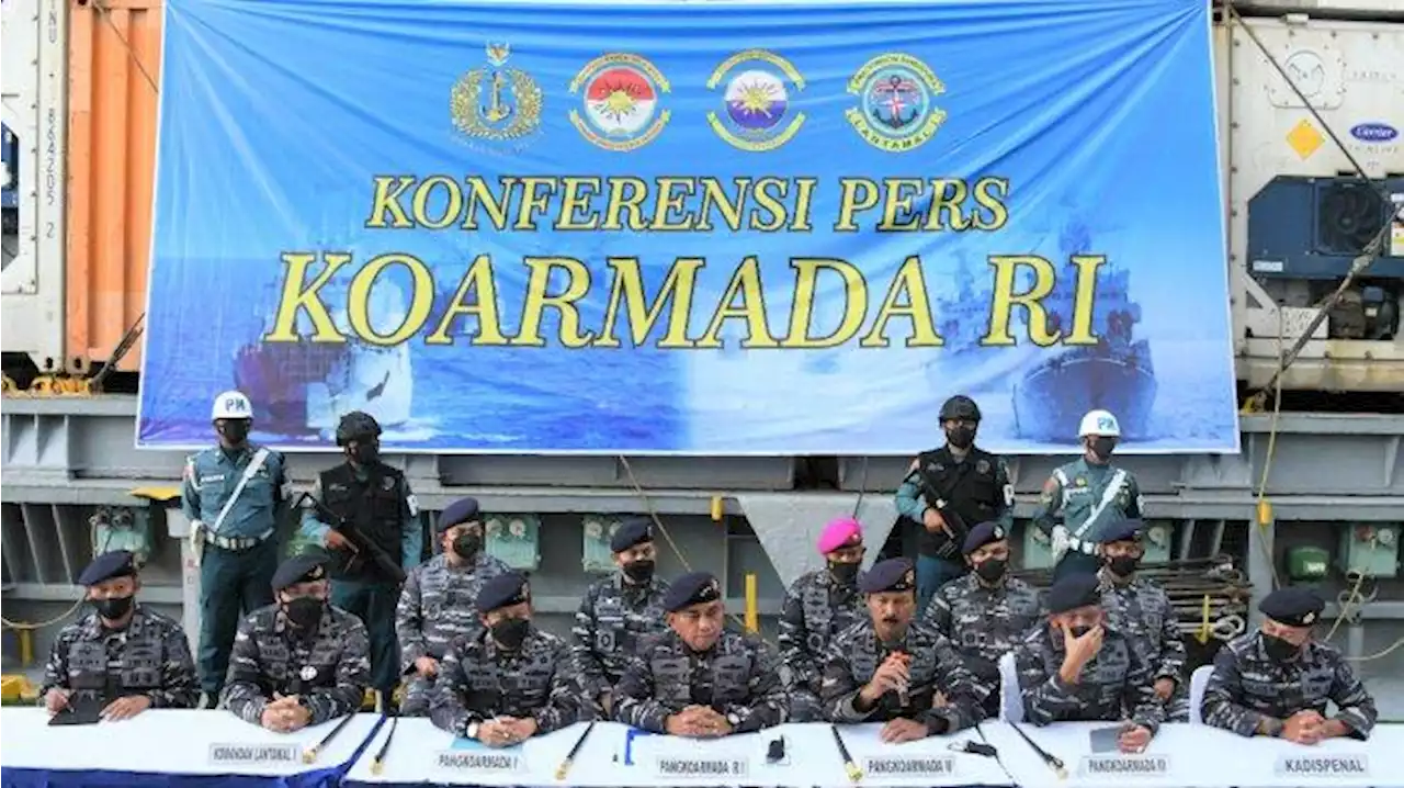 TNI AL Tangkap Kapal Tanker Berbendera Singapura Angkut RBD Palm Olein di Perairan Belawan - Tribunnews.com