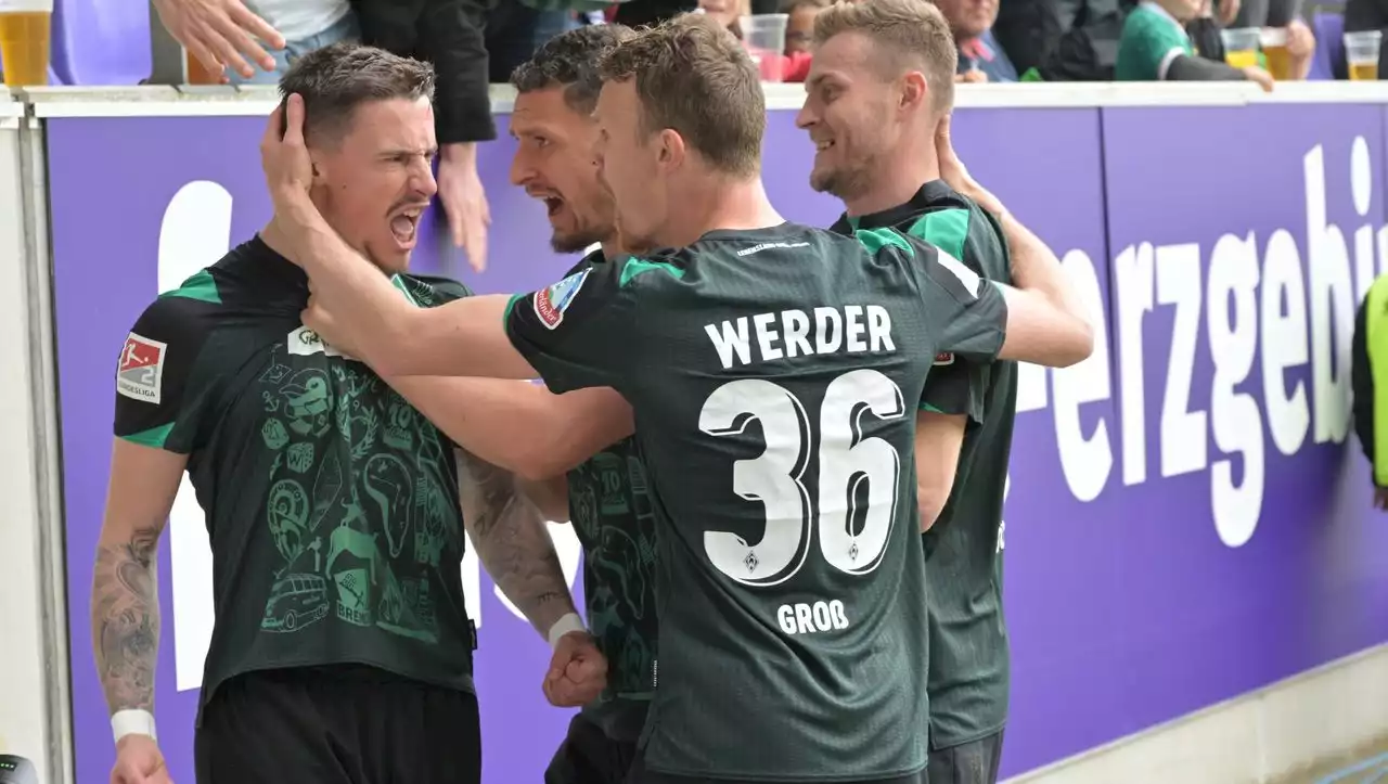 2. Bundesliga: Werder Bremen holt sich Tabellenplatz zwei zurück