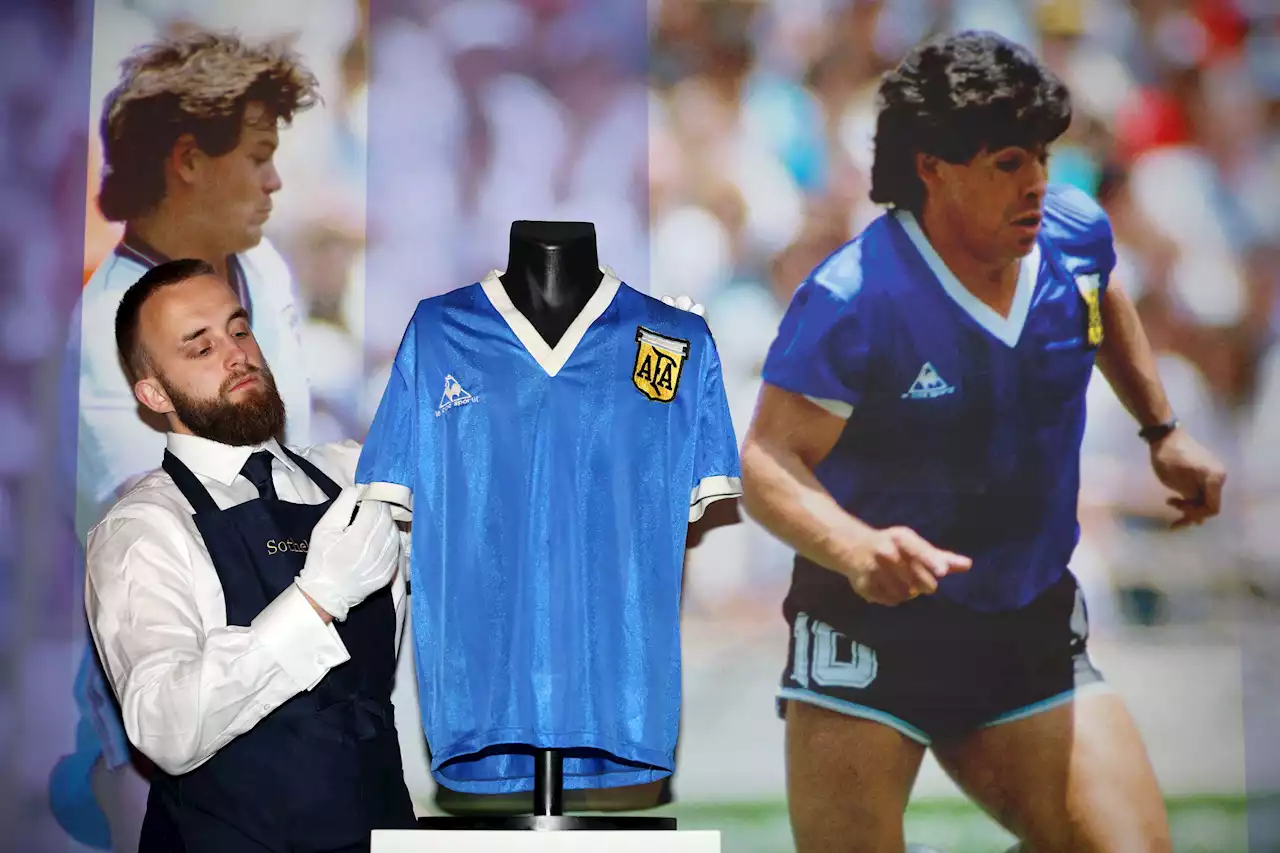 Peter Shilton gives strong reaction to Diego Maradona shirt selling for £7million