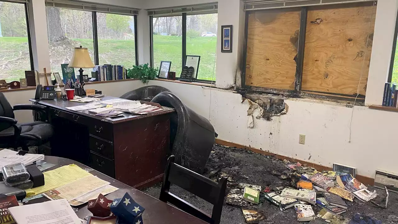 Watch now: Wisconsin anti-abortion headquarters hit by apparent Molotov cocktail, vandalism, graffiti