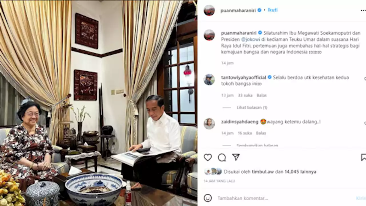 Jokowi Silaturahmi Ke Megawati Soekarnoputri, Ini Kata Netizen