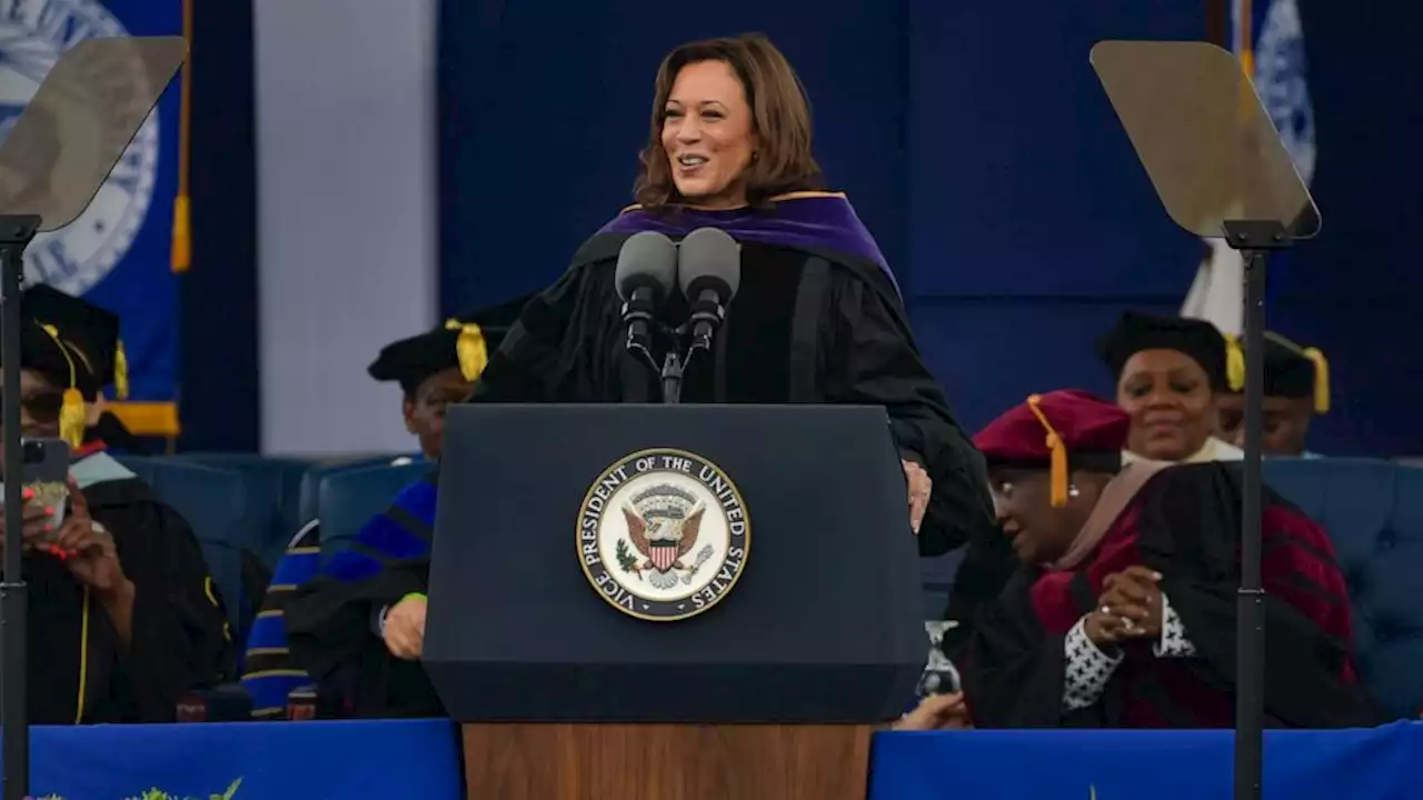 Kamala Harris warns women may lose right to 'make decisions about their own bodies' in commencement speech