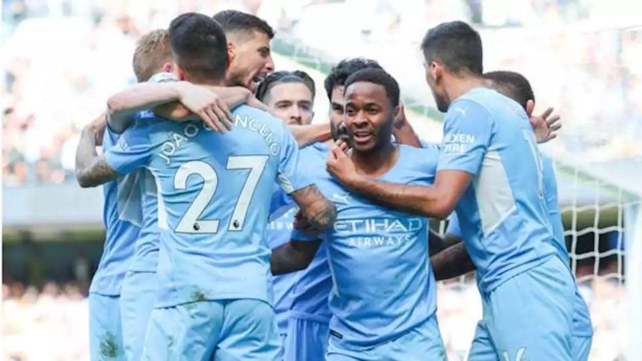 Man City thrash Newcastle to go three clear at top