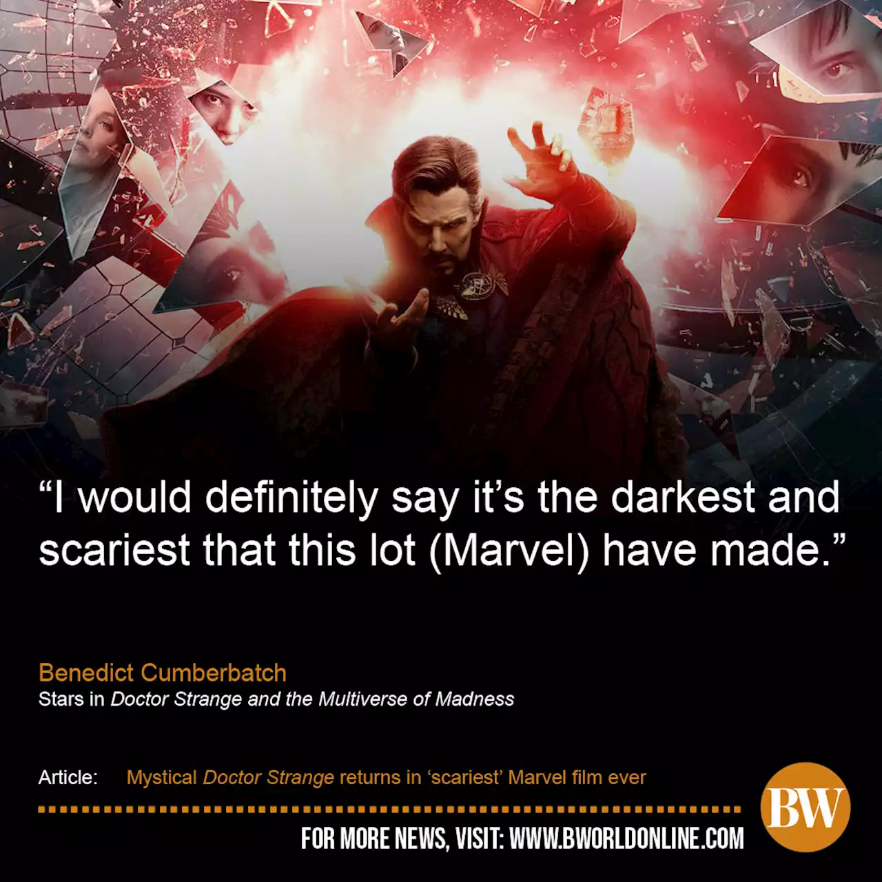 Mystical Doctor Strange returns in ‘scariest’ Marvel film ever - BusinessWorld Online