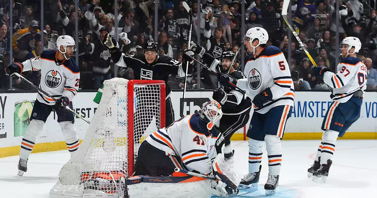 Kings rout Oilers 4-0 in Game 4 to even series