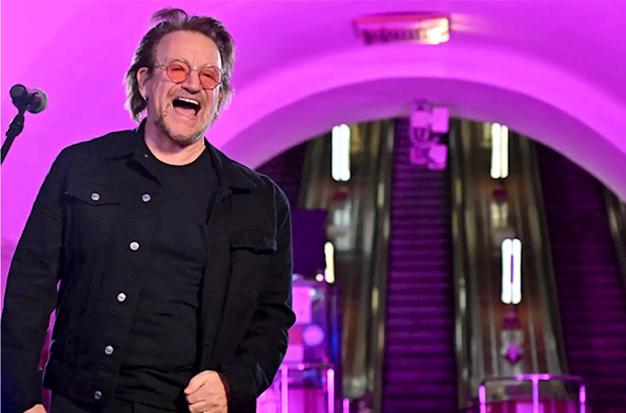 U2's Bono gives 'freedom' concert in Kyiv subway station | Channel