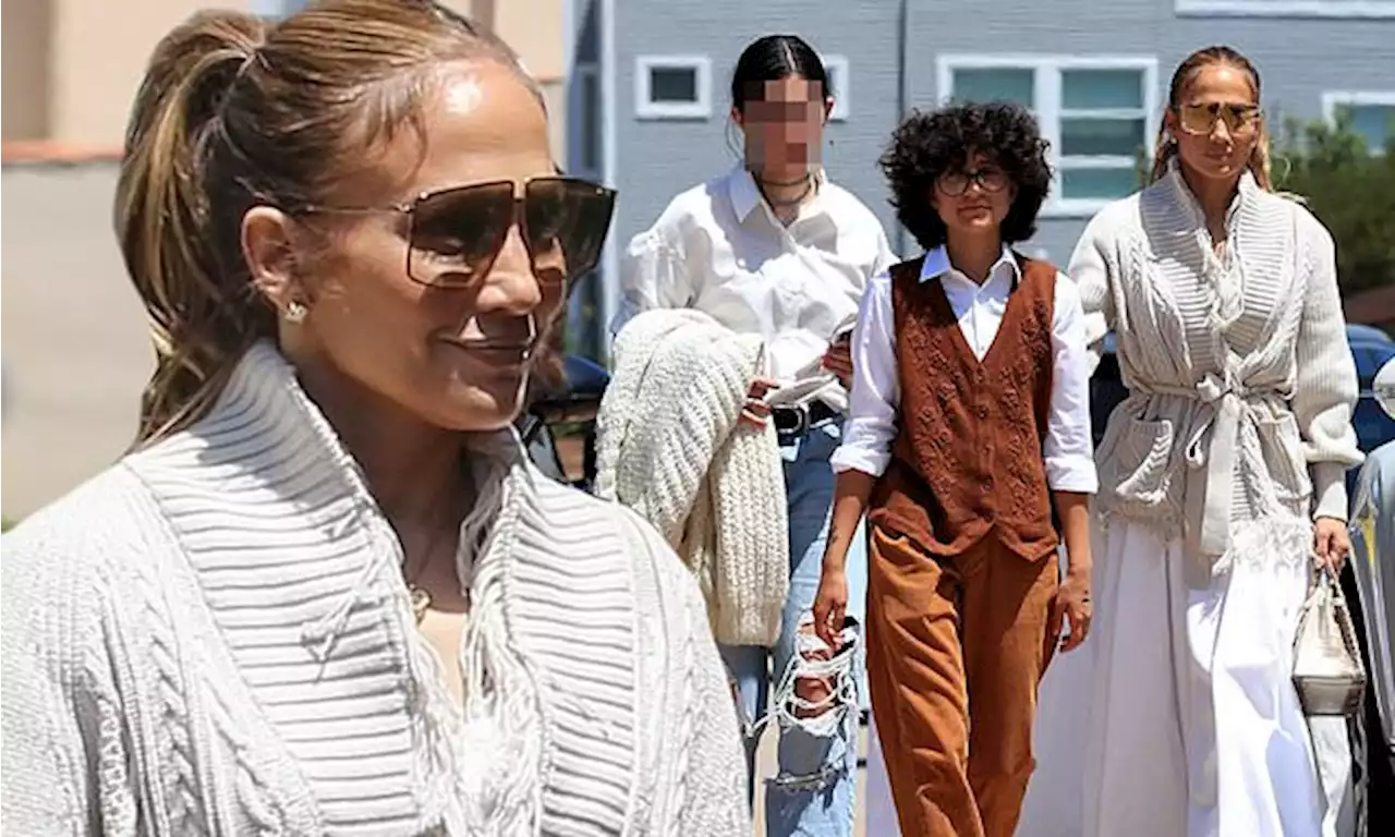 Jennifer Lopez enjoys a Mother's Day lunch with daughter Emme in LA