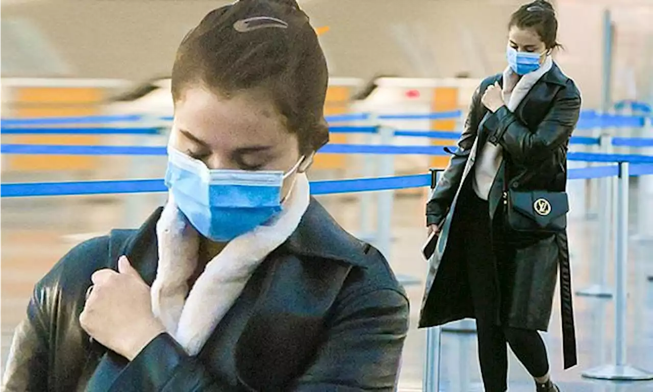 Selena Gomez dons in leather coat at JFK Airport, is hosting SNL