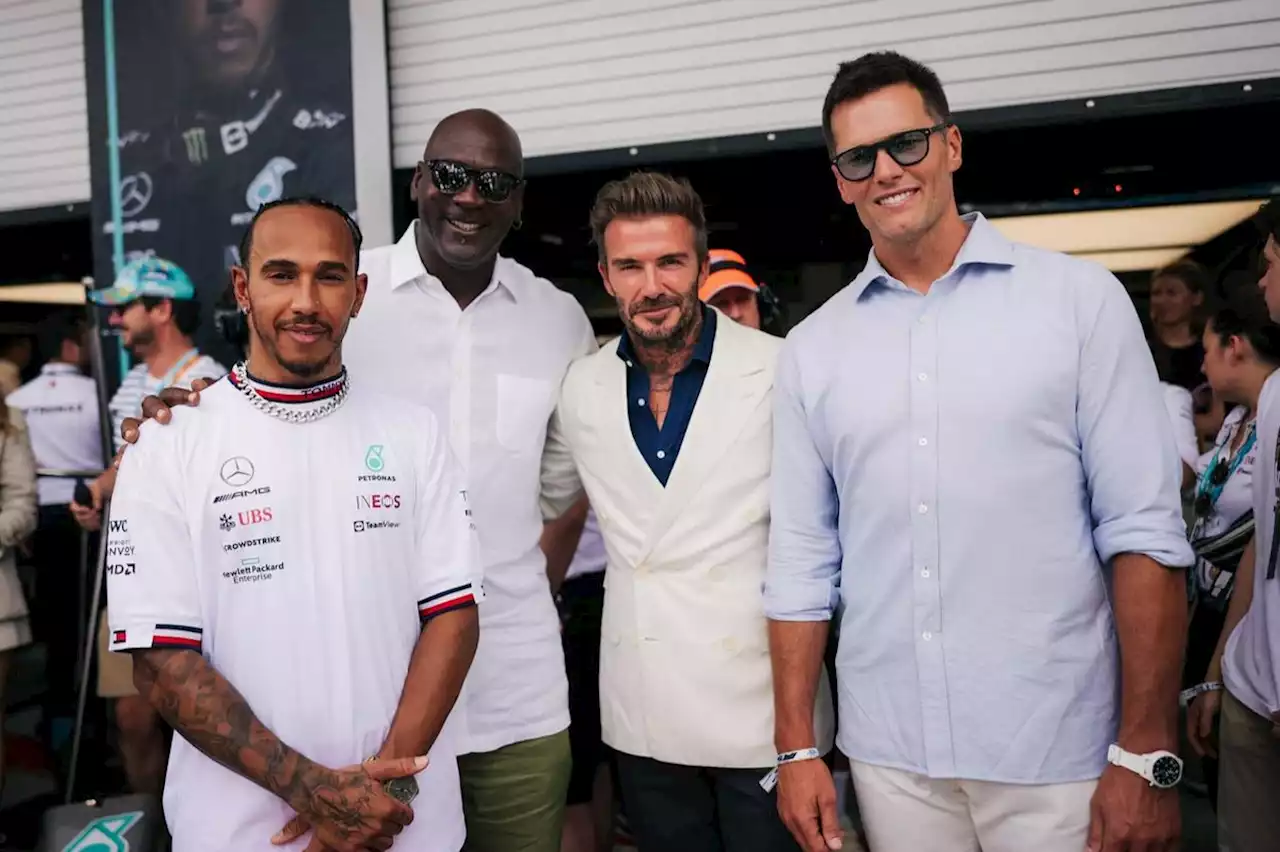 In pictures: Beckham, Brady and Jordan among stars at Miami Grand Prix