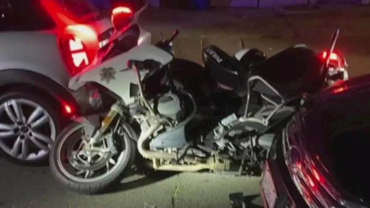 Richmond police motorcycle totaled by suspected drunk driver