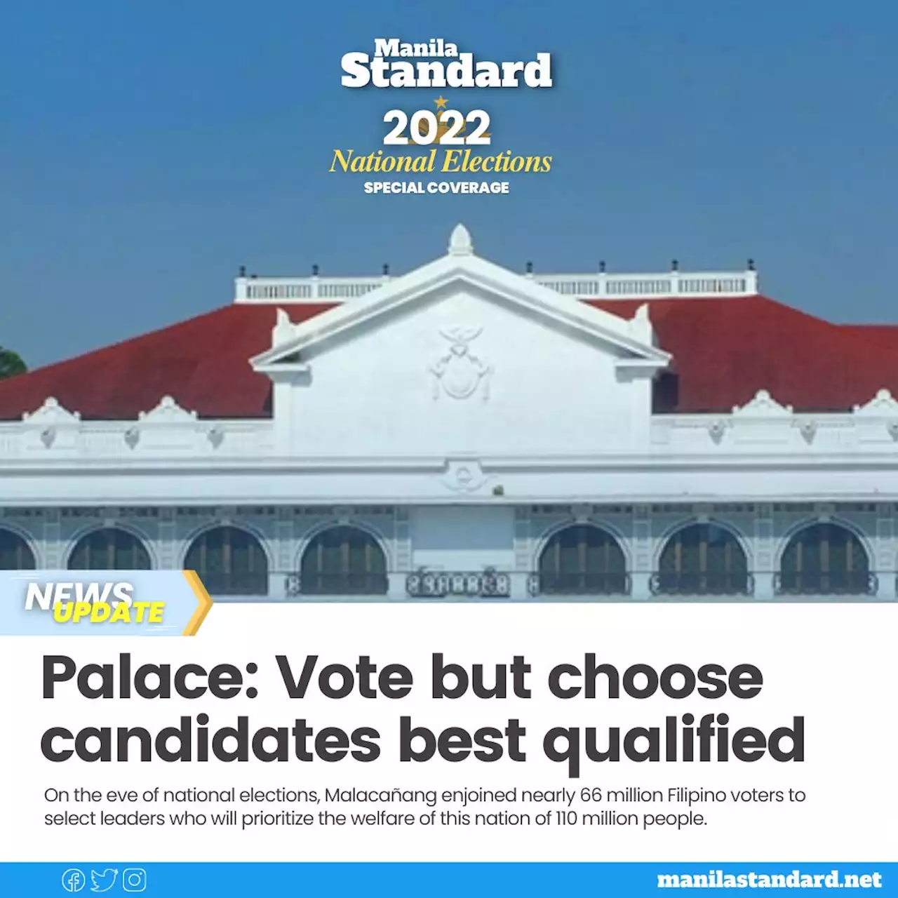 Palace: Vote but choose candidates best qualified