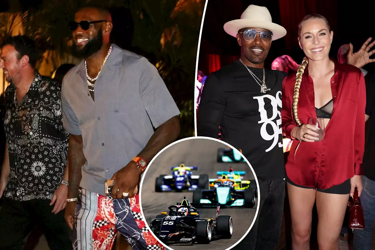 LeBron James, Jamie Foxx, Meek Mill crash W Series afterparty