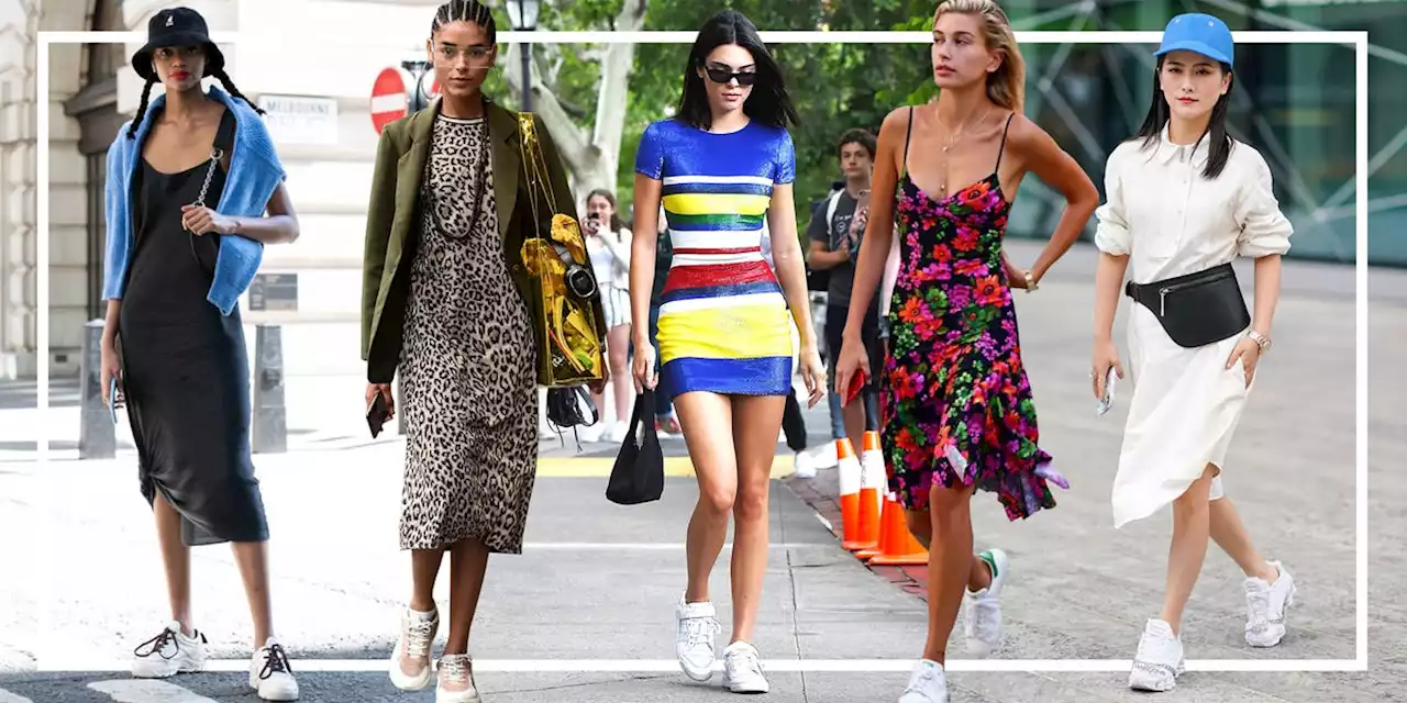 10 Outfits That Prove Dresses Look 100% Cooler With Sneakers