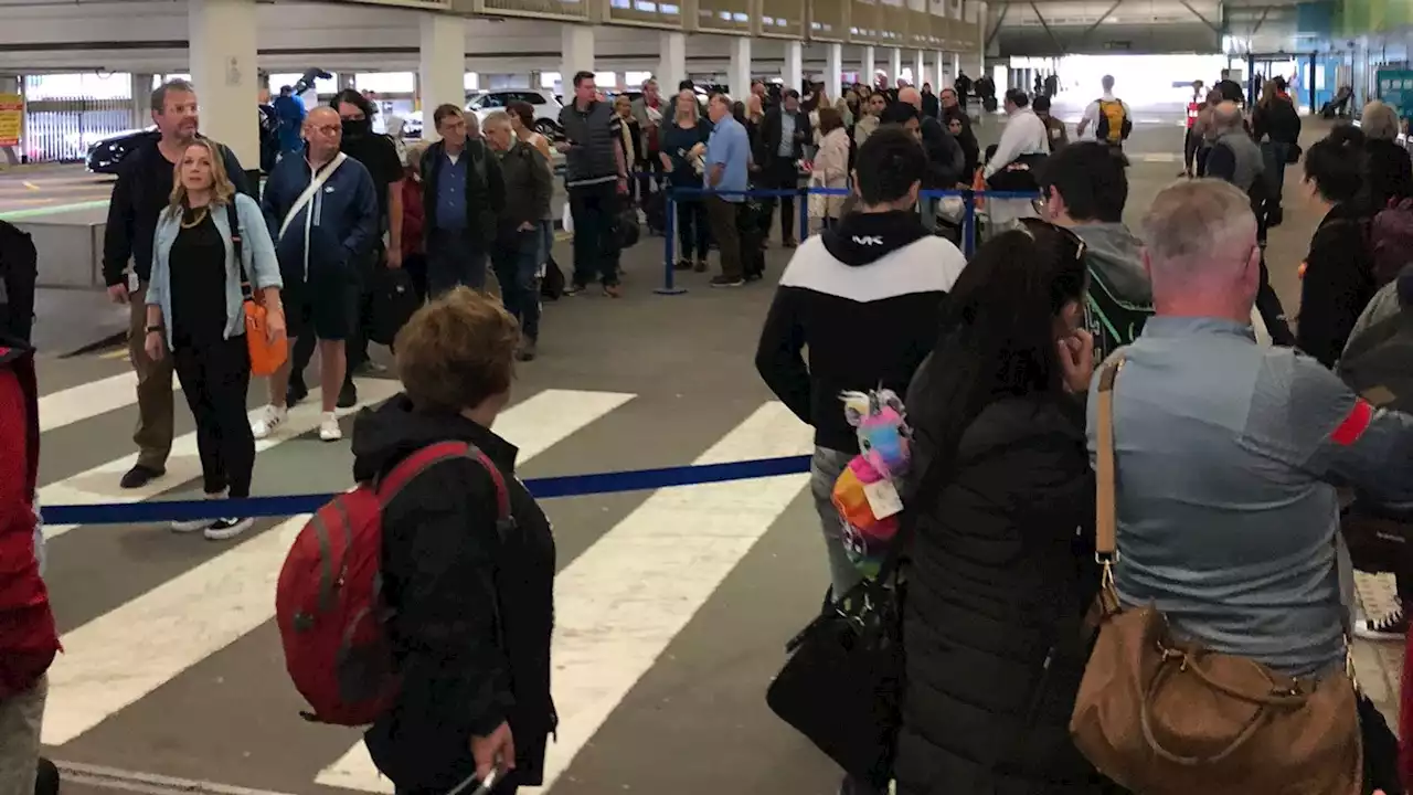 Manchester and Birmingham airports: Chaos as passengers left to stand for hours in long queues for security