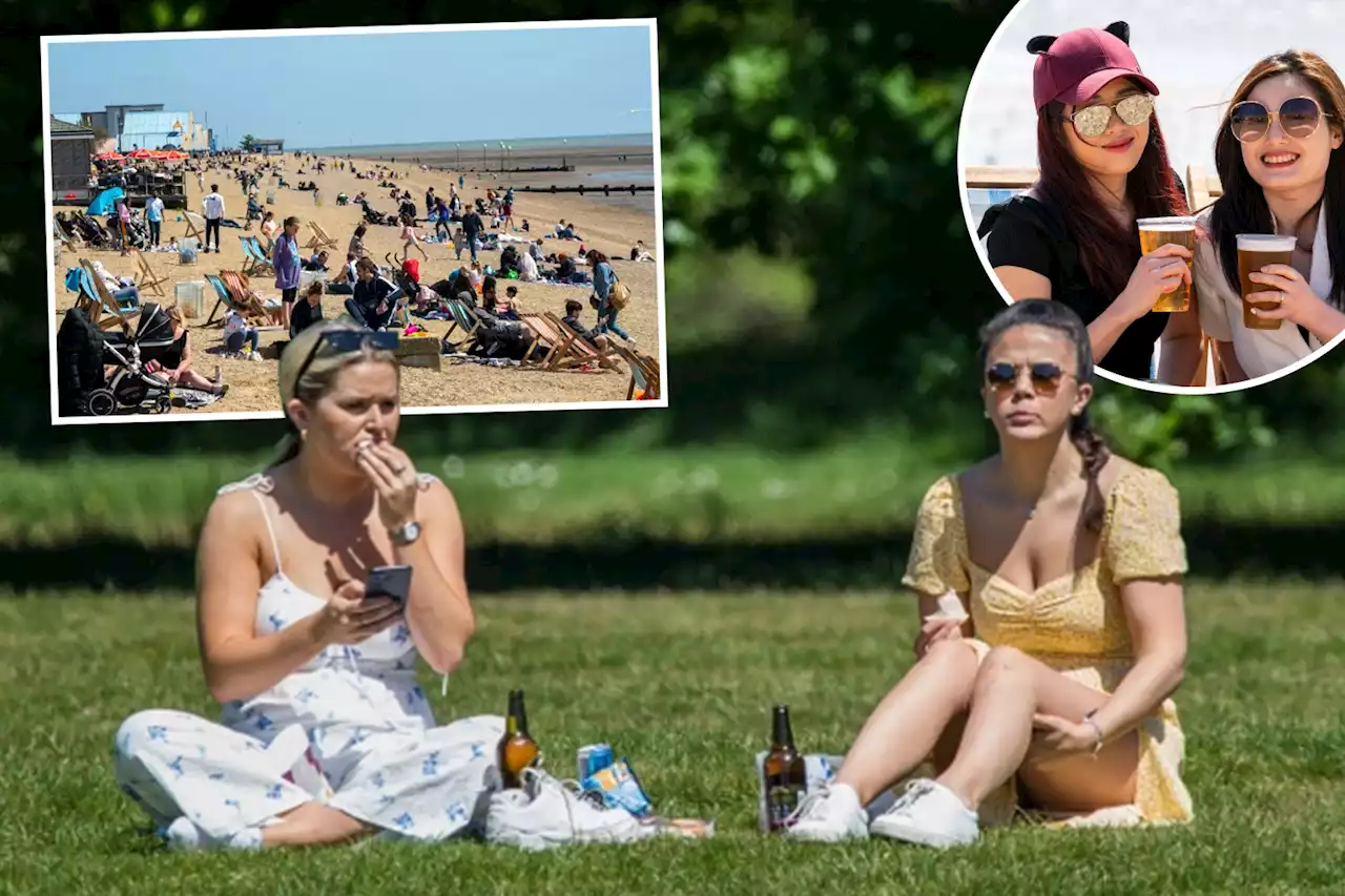 Scorching 26C heatwave will make UK hotter than TURKEY as Brits hit beach