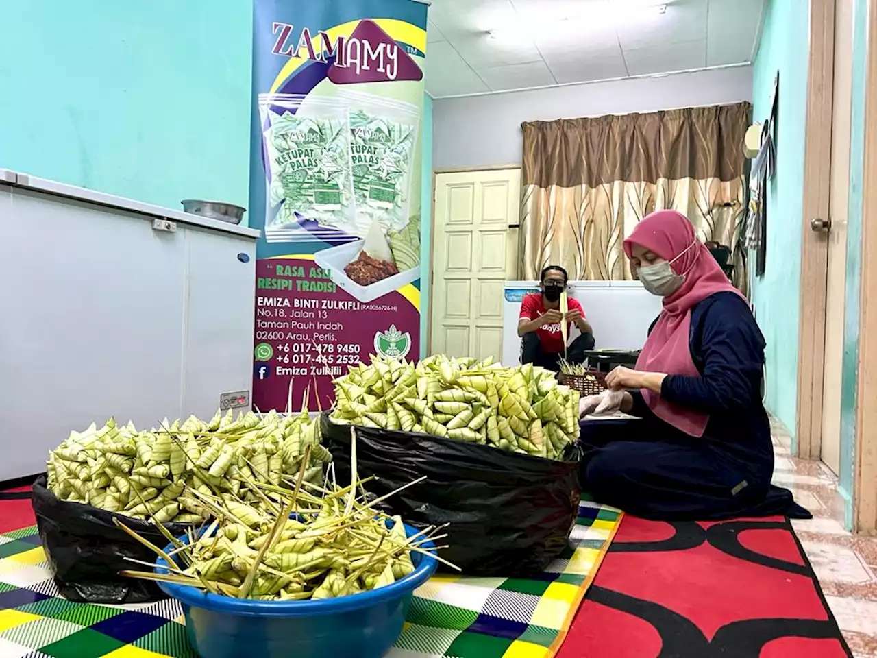 Ketupat Palas Zamamy terima tempahan lebih satu tan