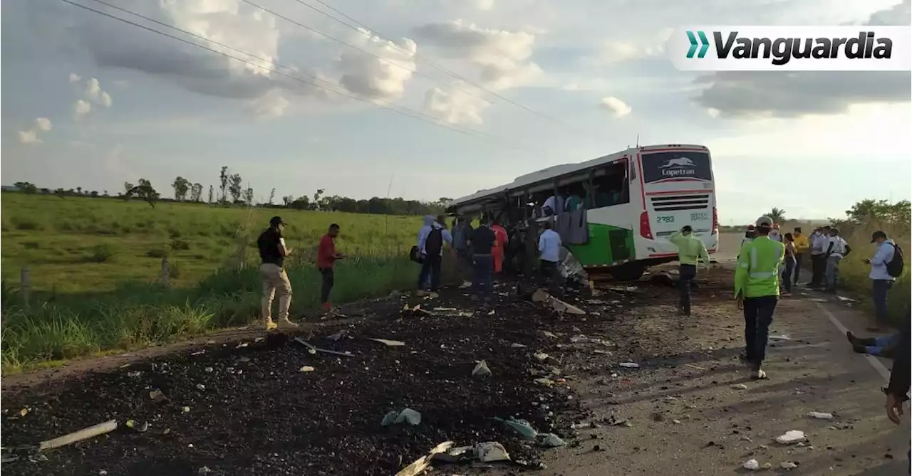 Tres empleados de la multinacional Drummond fallecieron tras accidente de bus que los transportaba