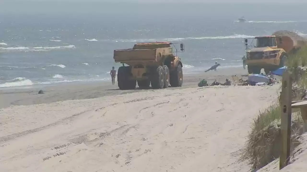 Beach replenishment continues at Jersey Shore due to late spring nor'easter