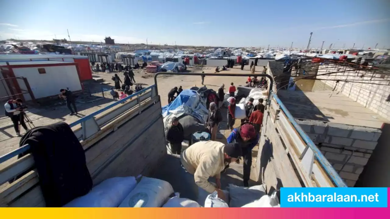 ترحيل 150 عائلة عراقية من مخيم الهول