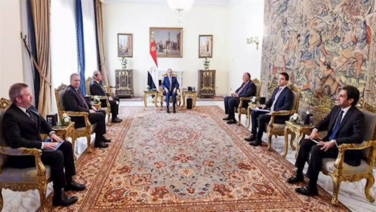 السيسي ومفوض الاتحاد الأوروبي يبحثان تداعيات الأزمات الإقليمية على الاقتصاد