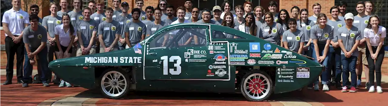 MSU's Solar Racing Team Shows Off Aurora, Their Green Racing Machine