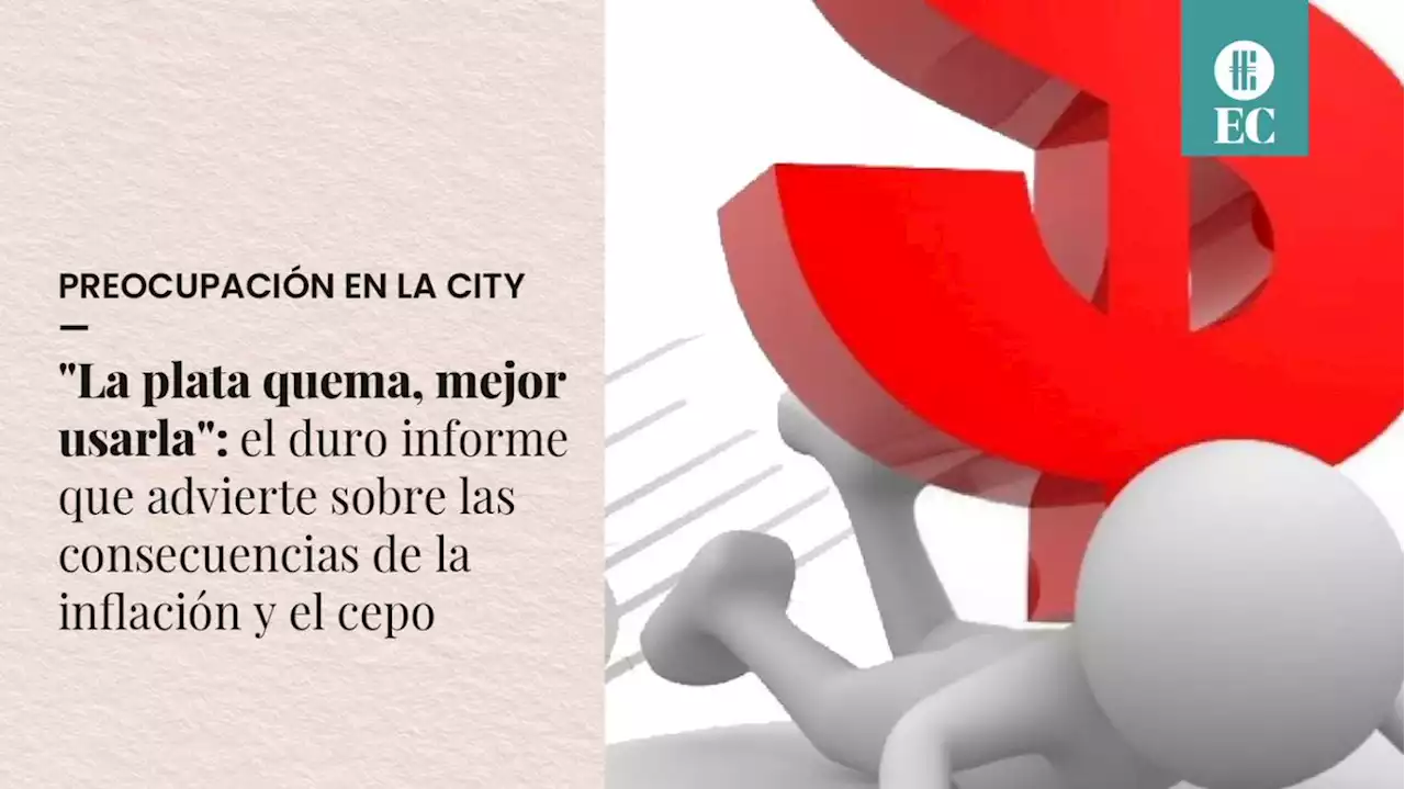 'La plata quema, mejor usarla': el duro informe sobre las consecuencias de la inflaci�n y el cepo