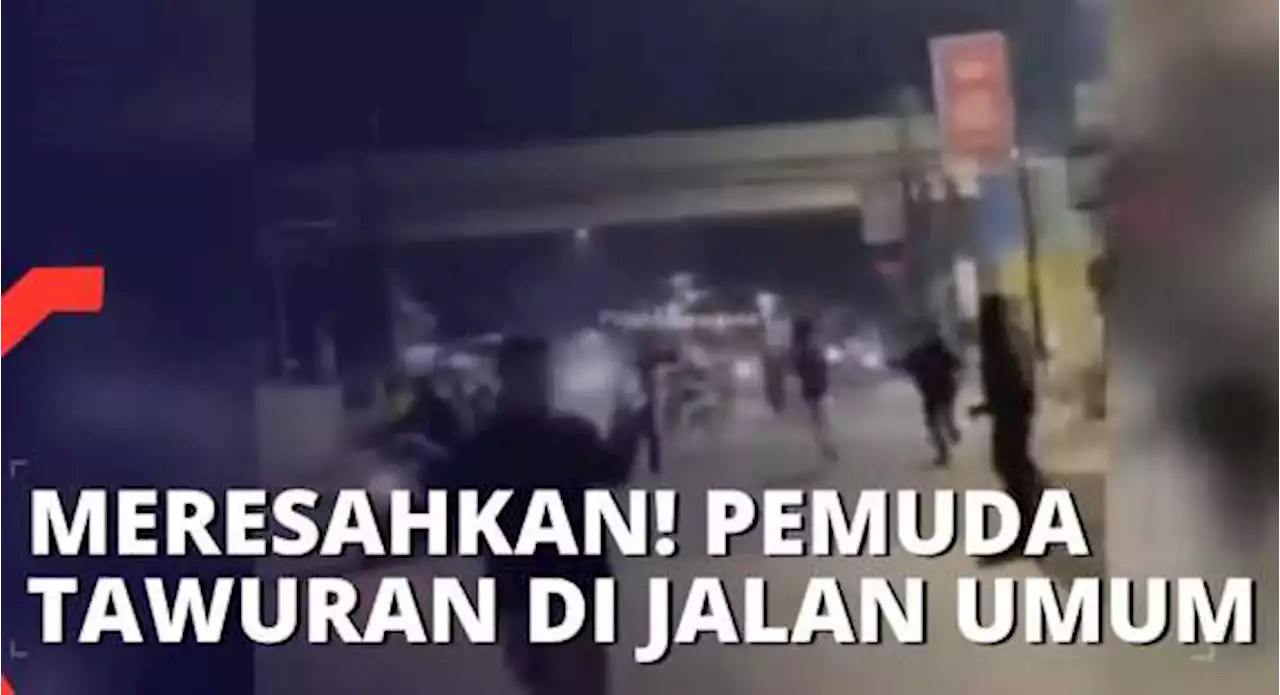 Resahkan Warga Bekasi, Sekelompok Pemuda Tawuran di Jalan Umum dengan Senjata Tajam