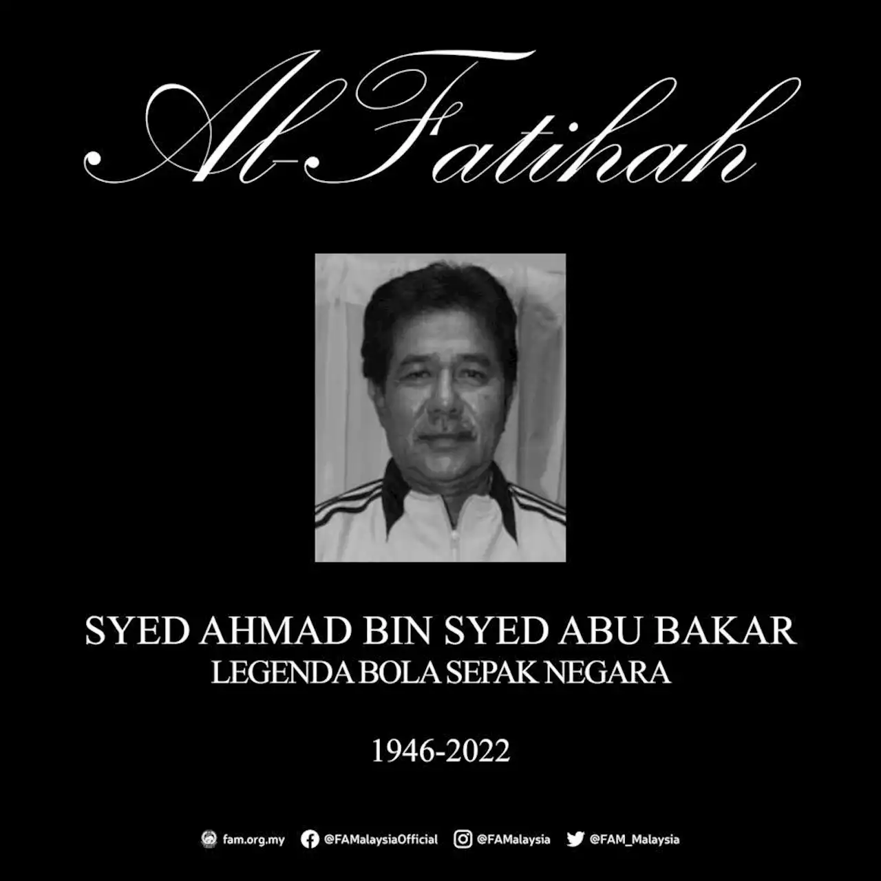 National football legend Syed Ahmad dies at age 76