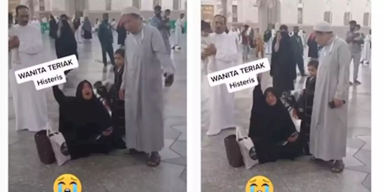 Jemaah Wanita RI Histeris di Masjid Nabawi, Menunjuk ke Atas Teriak 'Malu ke Allah' | merdeka.com