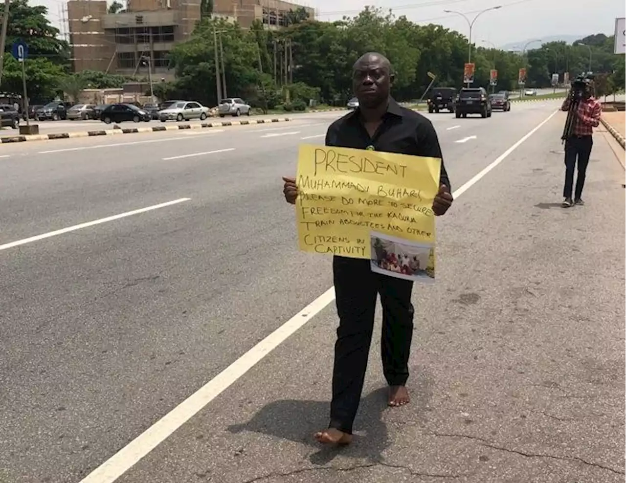 Insecurity: Osun Rep protests barefoot in Abuja