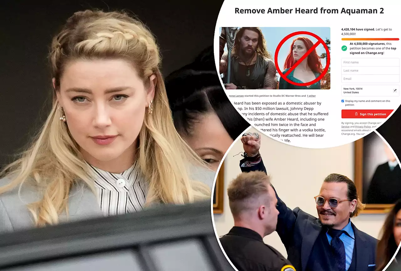 Petition to get Amber Heard cut from ‘Aquaman 2’ nears its 4.5M goal