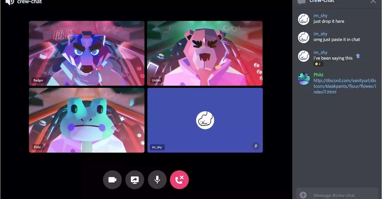 Discord adds text chat directly inside your voice channels