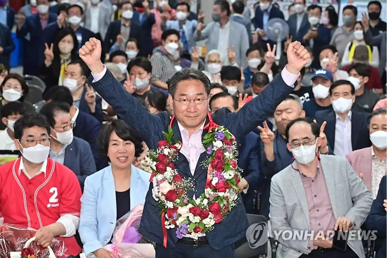 국힘 유정복 인천시장 당선…박남춘 재선 실패(종합) | 연합뉴스