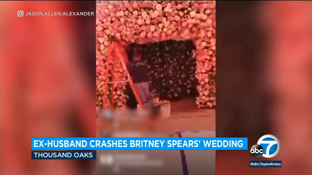 Britney Spears marries Sam Asghari; ex-husband arrested after trespassing before the ceremony