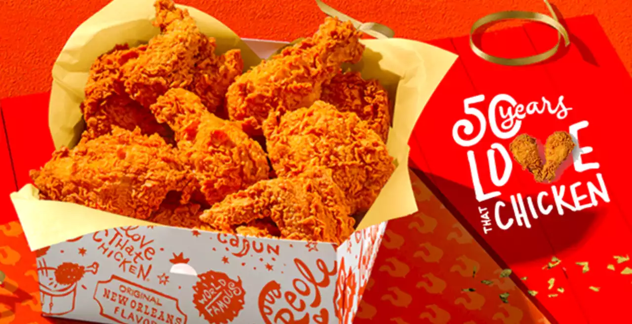 Popeyes is selling chicken for 59 cents for 50th anniversary