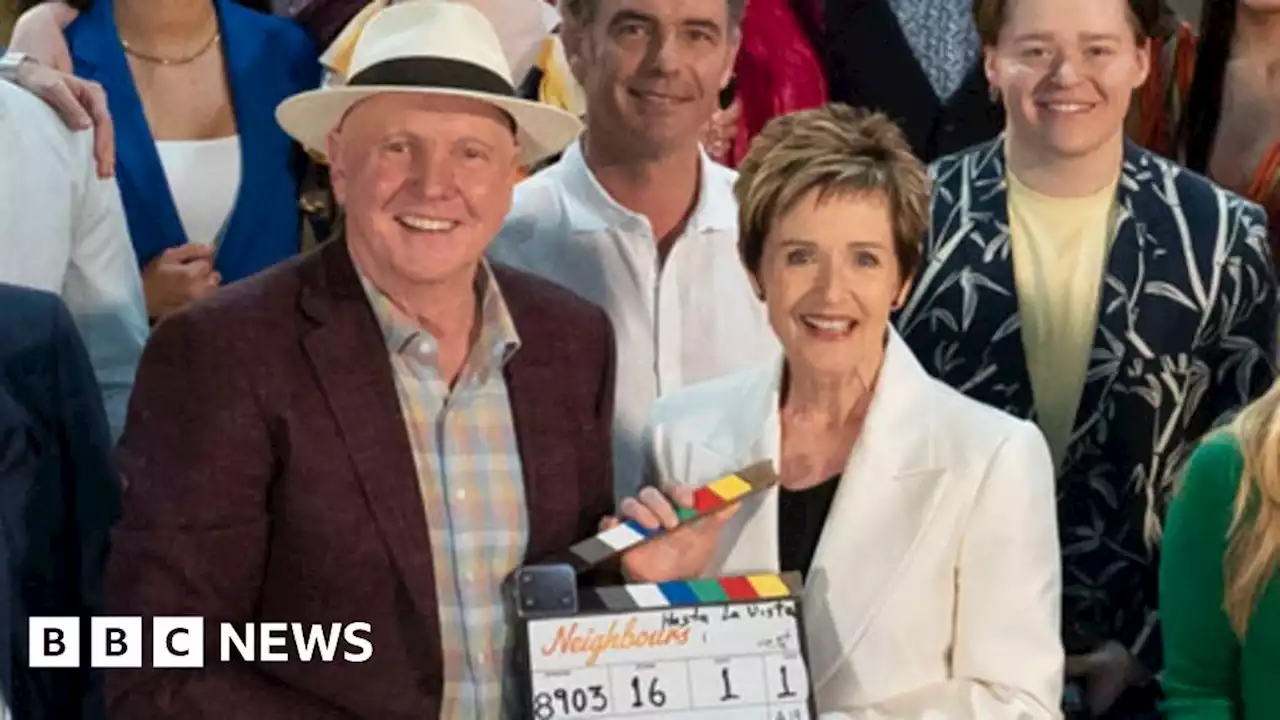 Neighbours cast say farewell on TV soap's last day of filming