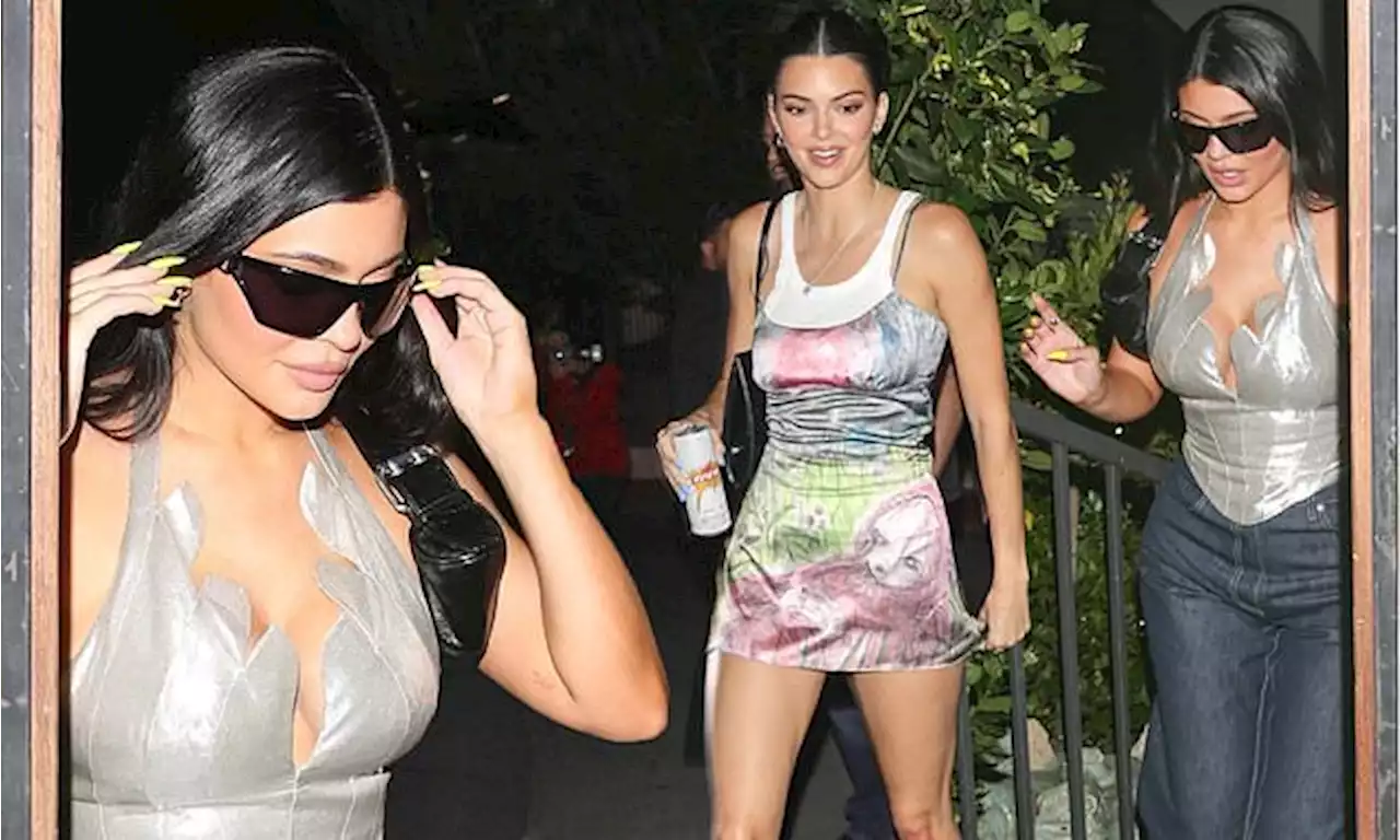 Kylie Jenner attends a friends party with sister Kendall in LA