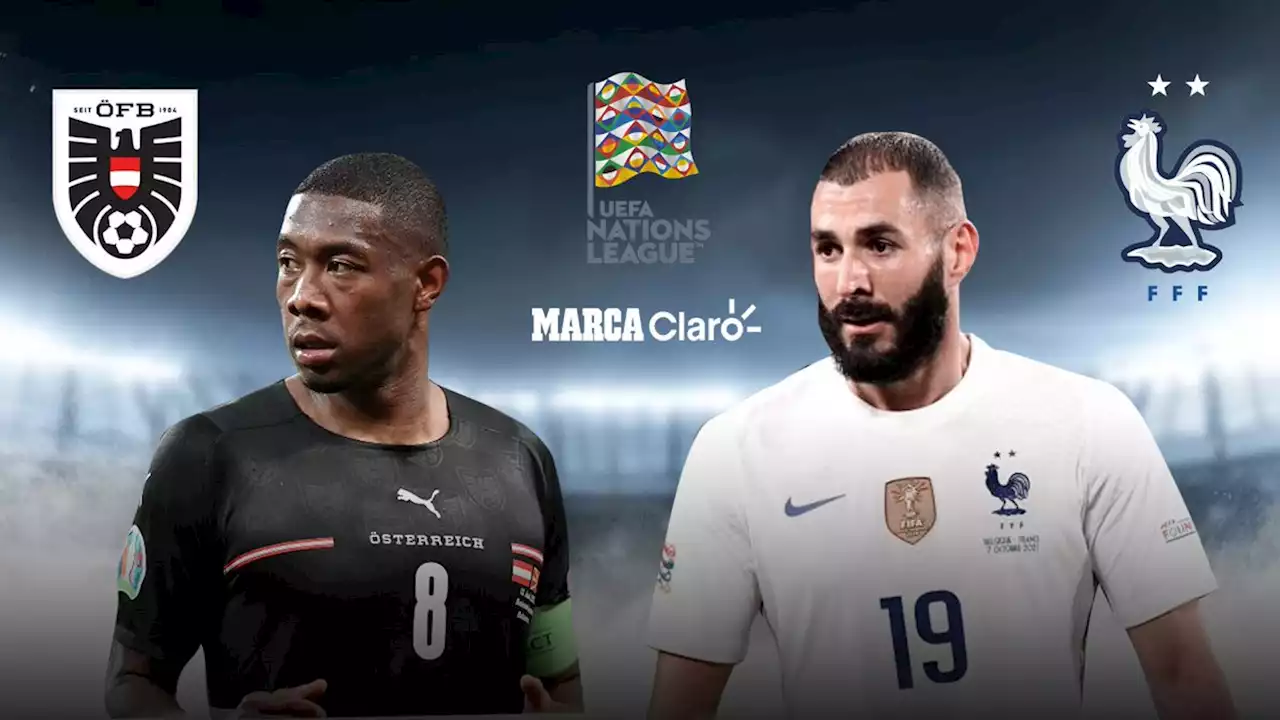 Austria - Francia en directo | UEFA Nations League, hoy en vivo | Marca