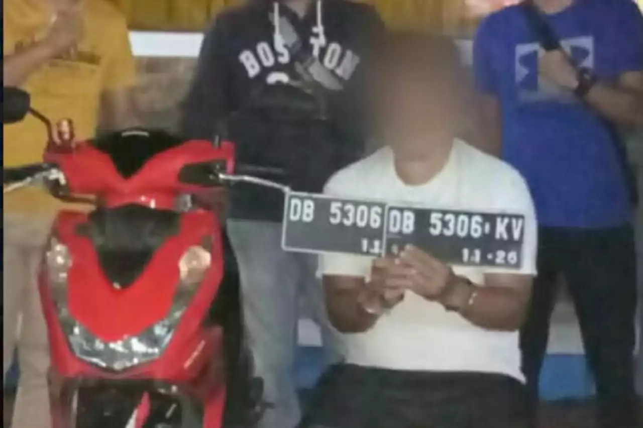 Curi Motor Milik Sepupu Majikan, Pria di Kotamobagu Ini Ditangkap Polisi