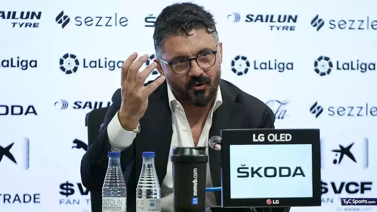 La curiosa afirmación de Gennaro Gattuso sobre sus posibles refuerzos en Valencia - TyC Sports