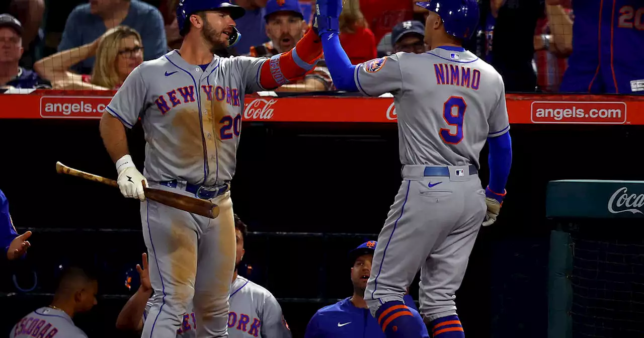 Brandon Nimmo, Mark Canha each drive in 3 runs as Mets defeat Angels 7-3